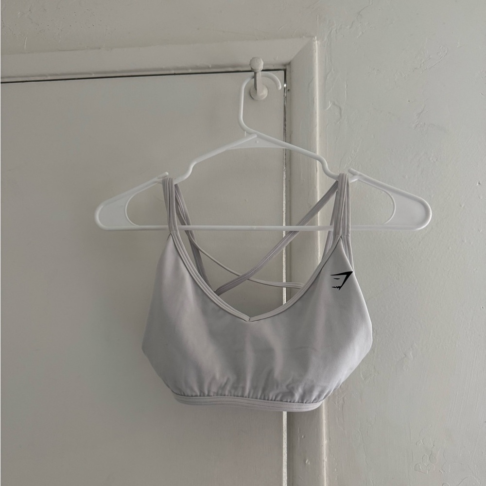 Gymshark Gray Crisscross Sports Bra